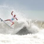 Segundo dia del Circuito Nacional de Surf 2025 en playa Cieneguita,Limón / en la imagen Oscar Urbina durante cuartos de final de la categoria Open / Foto John Durán